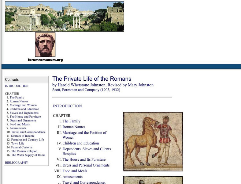 Outlines of Roman History: The Private Life of the Romans eBook Outlines of Roman History: The Private Life of the Romans eBook
