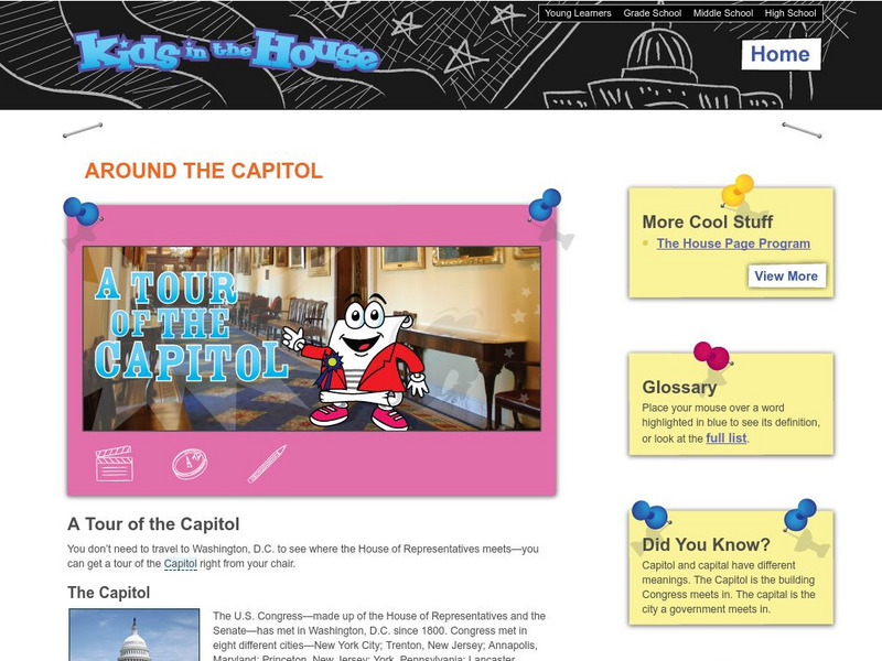 Office of the Clerk: Around the Capitol: A Tour of the Capitol Website Office of the Clerk: Around the Capitol: A Tour of the Capitol Website