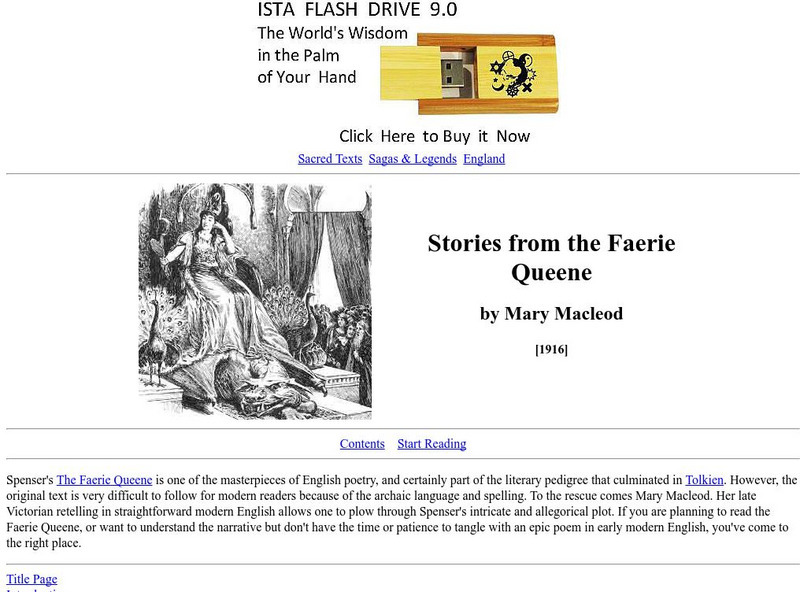 "Stories From the Faerie Queene" by Mary Macleod Website "Stories From the Faerie Queene" by Mary Macleod Website