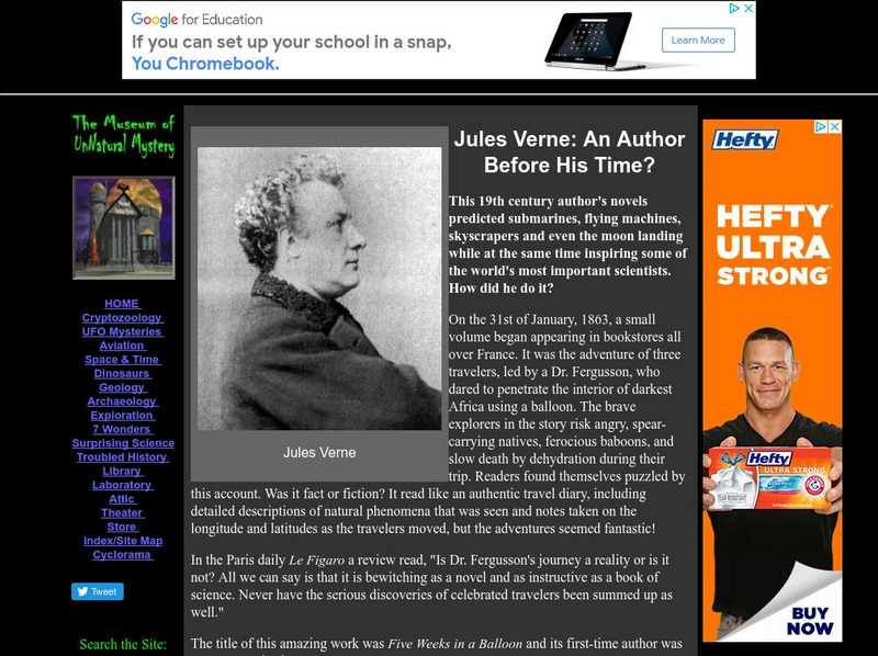 Un Museum: Biography of Jules Verne Website Un Museum: Biography of Jules Verne Website