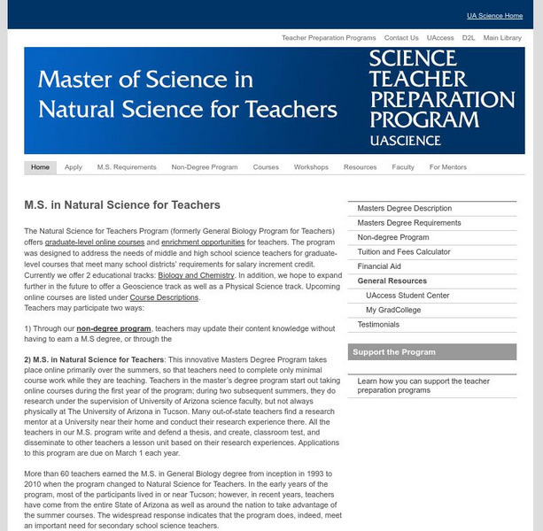 Univ. Of Az: Spiders: An Organism for Teaching Biology Lesson Plan Univ. Of Az: Spiders: An Organism for Teaching Biology Lesson Plan