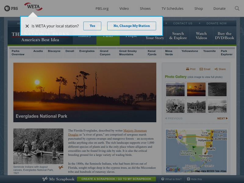 Pbs.org: Everglades National Park Article Pbs.org: Everglades National Park Article