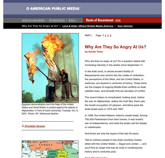 American Radioworks: Why Are They So Angry at Us Article American Radioworks: Why Are They So Angry at Us Article