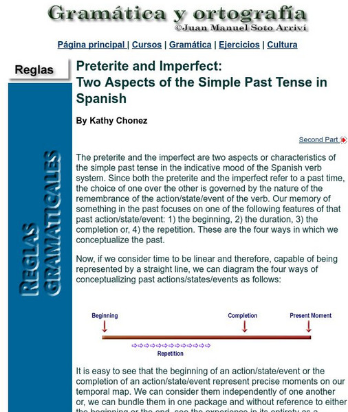 Juan M. Soto: Reglas Preterite and Imperfect Handout Juan M. Soto: Reglas Preterite and Imperfect Handout
