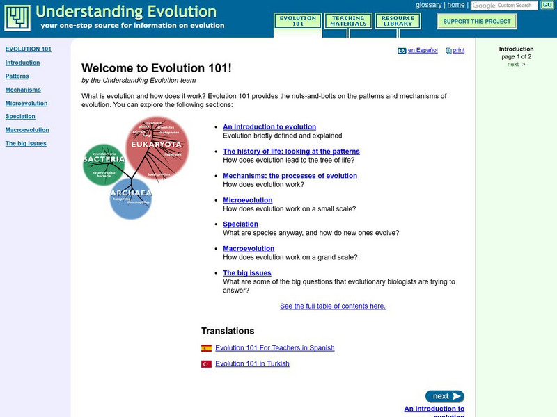 University of California Museum of Paleontology: Welcome to Evolution 101 Unit Plan University of California Museum of Paleontology: Welcome to Evolution 101 Unit Plan