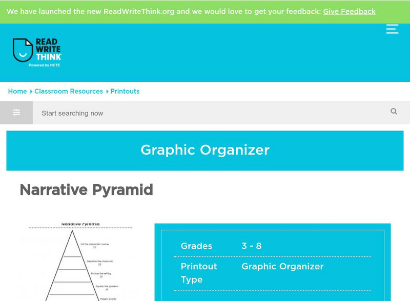Read Write Think: Narrative Pyramid Graphic Read Write Think: Narrative Pyramid Graphic