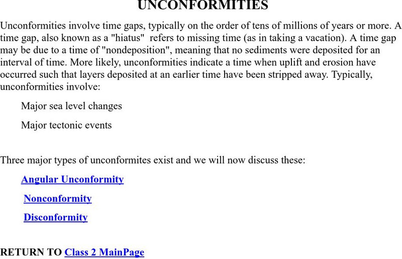 Unconformities Website