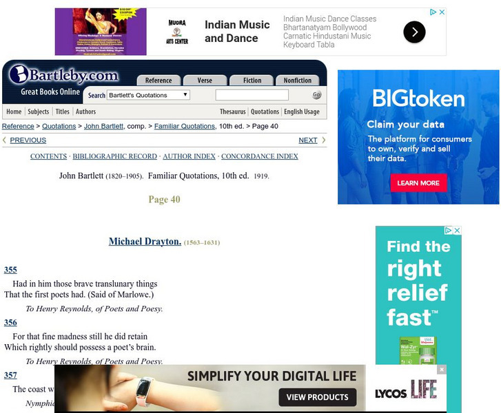 Bartleby.com: Michael Drayton & Christopher Marlowe eBook Bartleby.com: Michael Drayton & Christopher Marlowe eBook