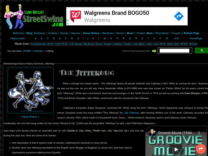 Street Swing: Jitter Bug Website