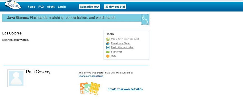 Quia: Los Colores Word Search Interactive Quia: Los Colores Word Search Interactive