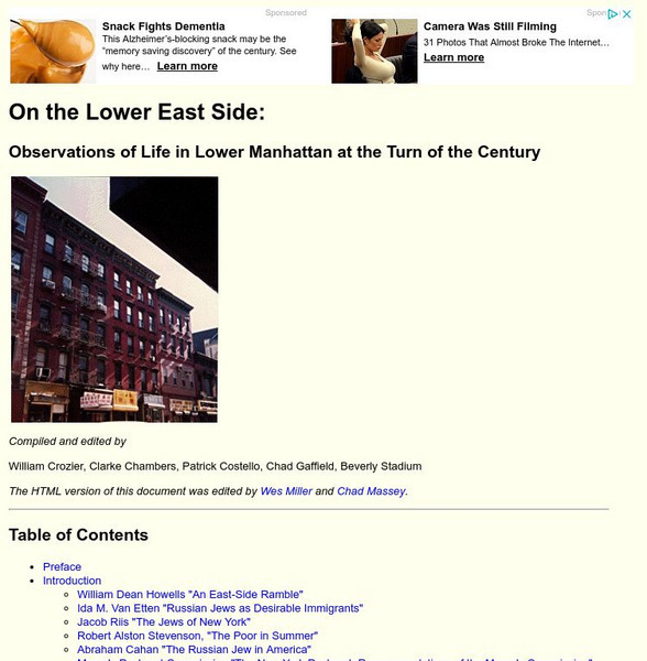 On the Lower East Side: Observations of Life in Lower Manhattan Primary On the Lower East Side: Observations of Life in Lower Manhattan Primary