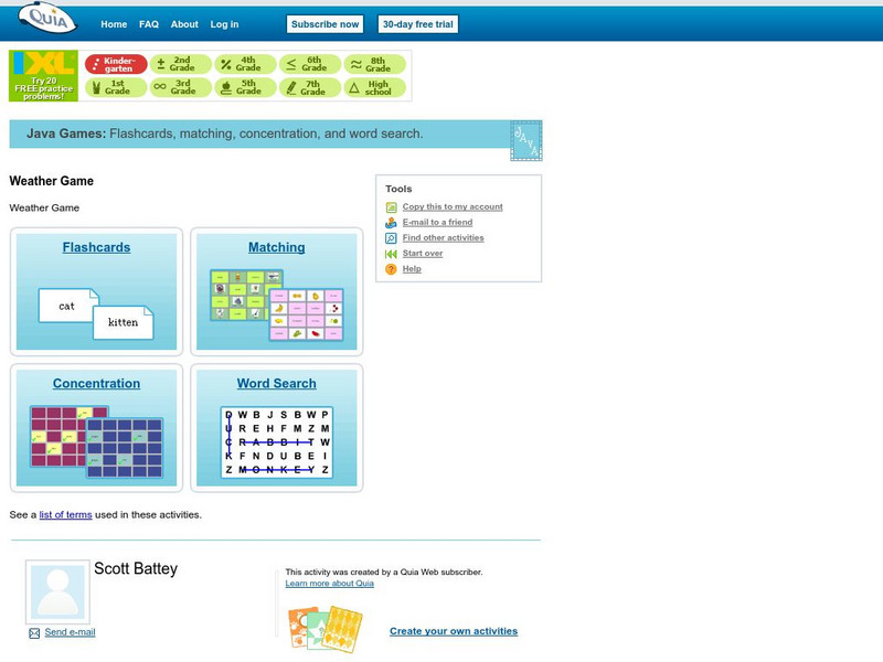 Quia: Spanish Weather Word Games Interactive Quia: Spanish Weather Word Games Interactive