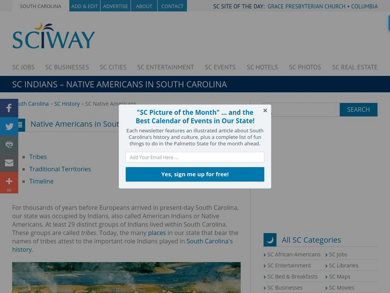 South Carolina Indians Website South Carolina Indians Website