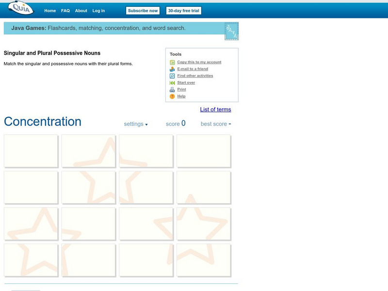 Quia: Singular and Plural Possessive Nouns Interactive Quia: Singular and Plural Possessive Nouns Interactive