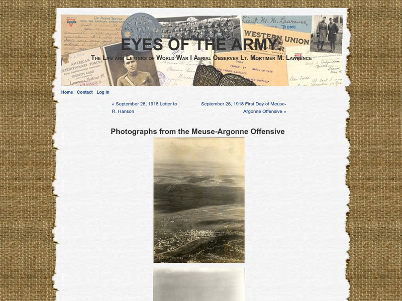 Eyes of the Army: Photographs From the Meuse Argonne Offensive Graphic