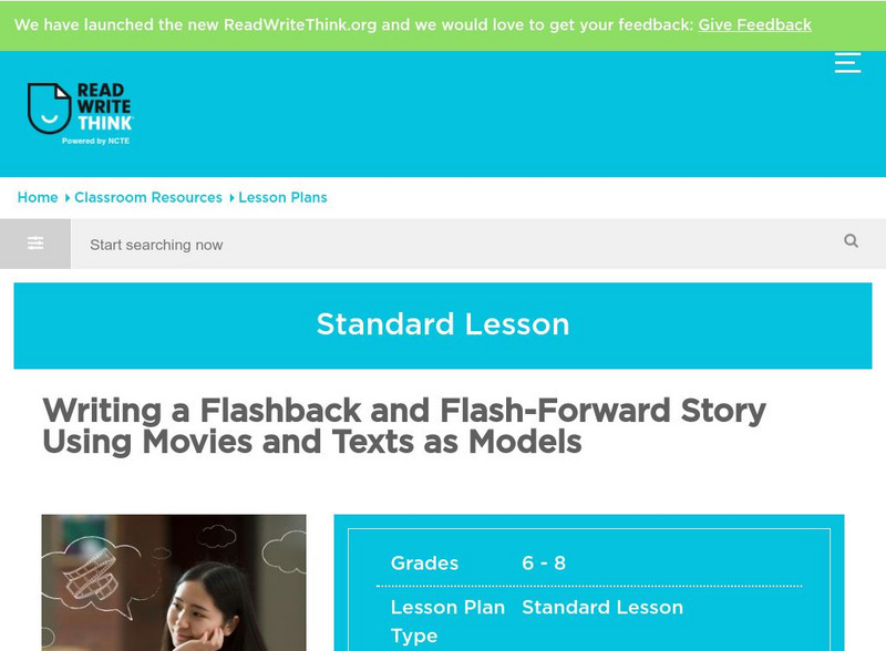 Read Write Think: Writing a Flashback Story Lesson Plan Read Write Think: Writing a Flashback Story Lesson Plan
