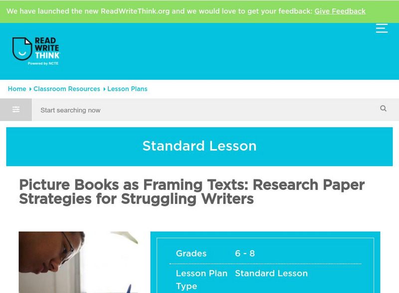 Read Write Think: Research Paper Strategies Lesson Plan Read Write Think: Research Paper Strategies Lesson Plan