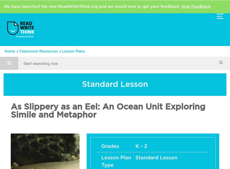 Read Write Think: An Ocean Unit Exploring Simile and Metaphor Lesson Plan Read Write Think: An Ocean Unit Exploring Simile and Metaphor Lesson Plan