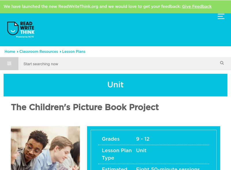 Read Write Think: The Children's Picture Book Project Lesson Plan Read Write Think: The Children's Picture Book Project Lesson Plan