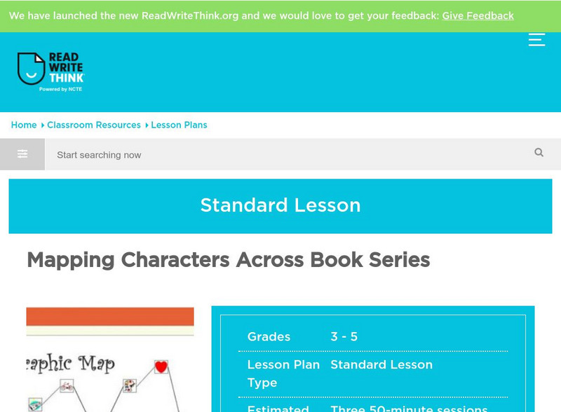 Read Write Think: Mapping Characters Across Book Series Lesson Plan