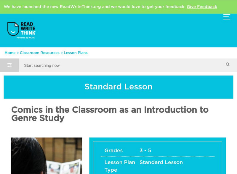 Read Write Think: Comics in the Classroom Lesson Plan Read Write Think: Comics in the Classroom Lesson Plan
