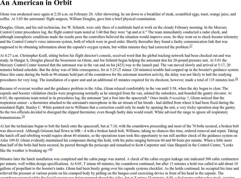 Nasa: An American in Orbit Primary Nasa: An American in Orbit Primary