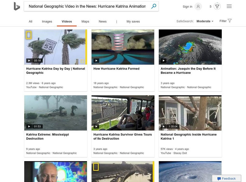 National Geographic: Hurricane Katrina Animation Instructional Video National Geographic: Hurricane Katrina Animation Instructional Video