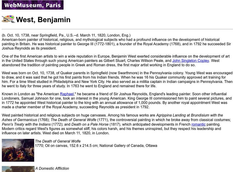 Ibiblio: Web Museum: Paris: West, Benjamin Handout Ibiblio: Web Museum: Paris: West, Benjamin Handout