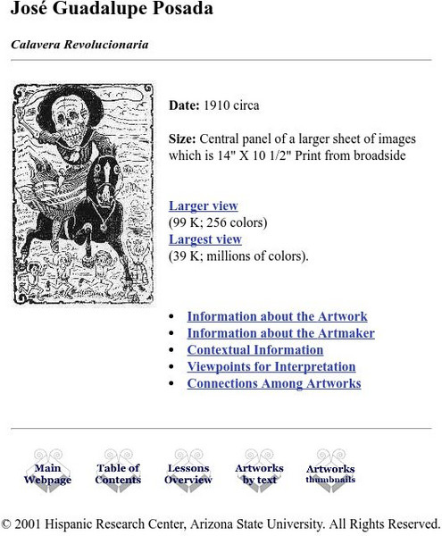 Asu: Jose Guadalupe Posada: Calavera Revolucionaria Graphic