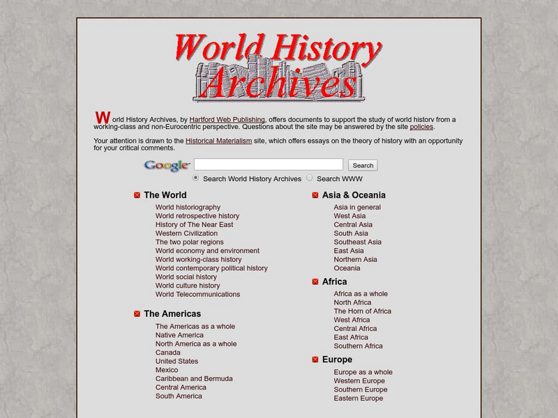 World History Archives Website World History Archives Website