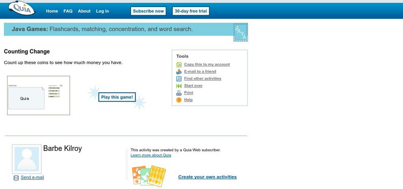 Quia: Counting Change Flashcards Interactive Quia: Counting Change Flashcards Interactive