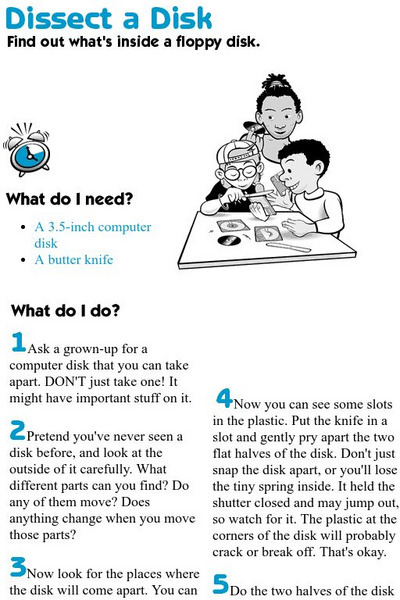 Exploratorium: Dissect a Disk Activity Exploratorium: Dissect a Disk Activity