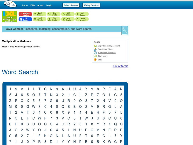 Quia: Multiplication Madness Fives & Sixes Interactive Quia: Multiplication Madness Fives & Sixes Interactive