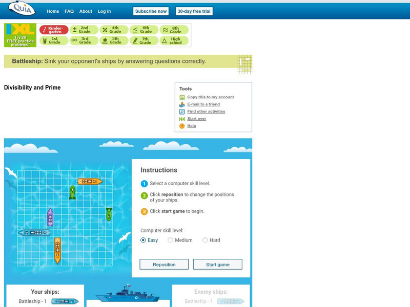 Quia: Divisibility and Prime Interactive Quia: Divisibility and Prime Interactive