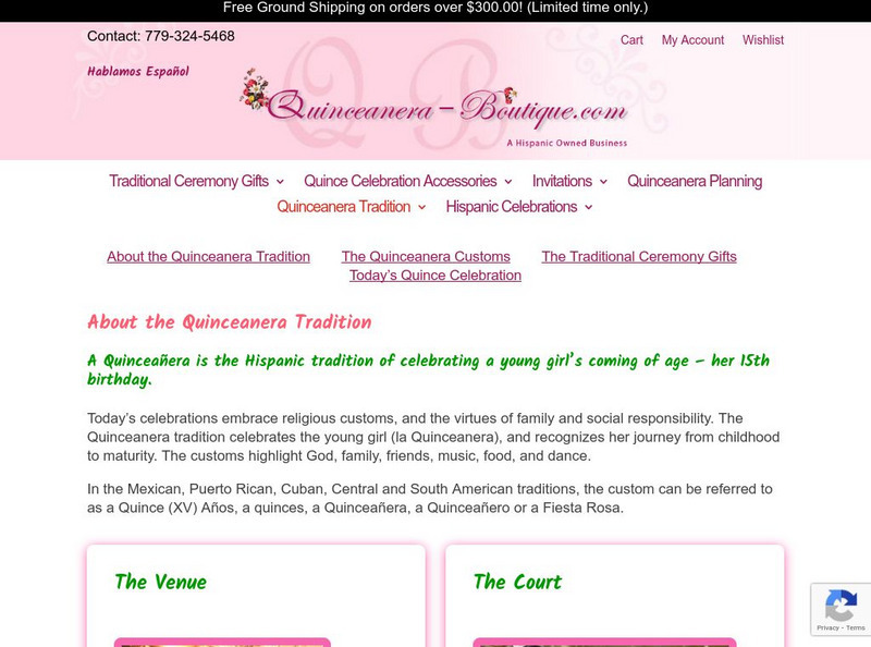 Quinceanera Boutique Website Quinceanera Boutique Website