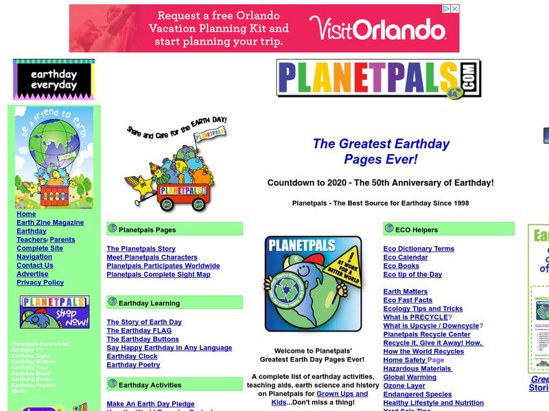 Planet Pals: Earth Day Website Planet Pals: Earth Day Website