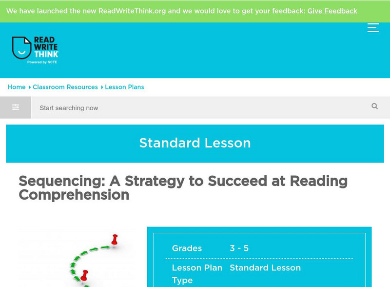Read Write Think: Sequencing a Strategy to Succeed at Reading Comprehension Lesson Plan Read Write Think: Sequencing a Strategy to Succeed at Reading Comprehension Lesson Plan