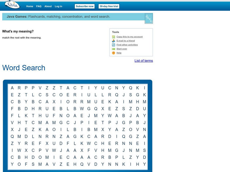 Quia: What's My Meaning? Words Search Interactive Quia: What's My Meaning? Words Search Interactive