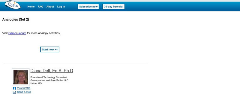 Quia: Analogies eBook Quia: Analogies eBook