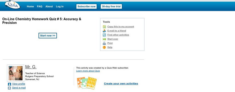 Quia: Accuracy & Precision eBook Quia: Accuracy & Precision eBook