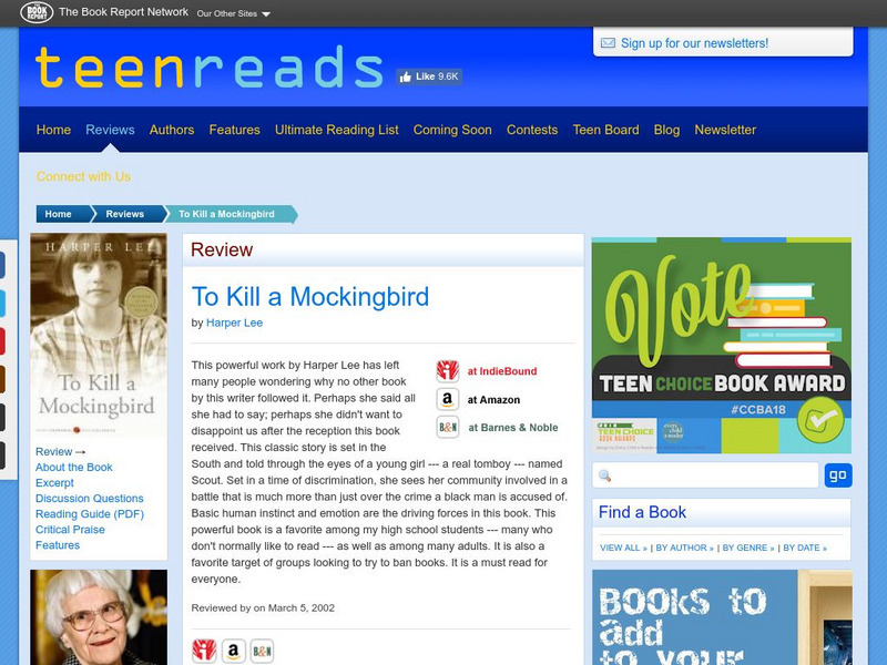 Teenreads.com: To Kill a Mockingbird, Review Unit Plan Teenreads.com: To Kill a Mockingbird, Review Unit Plan