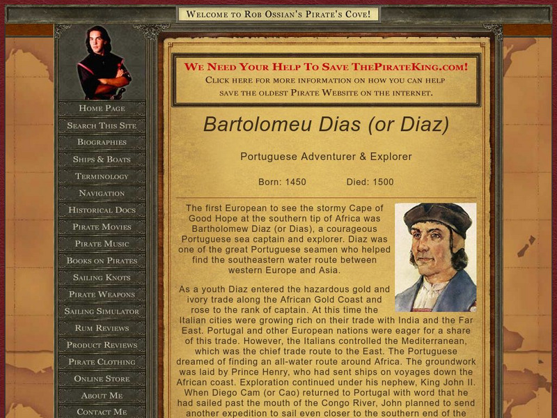 The Pirate King: Bartholomeu Dias Unit Plan The Pirate King: Bartholomeu Dias Unit Plan