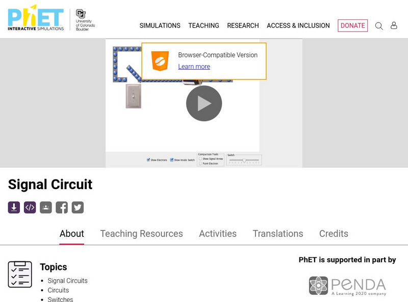 University of Colorado: Ph Et Interactive Simulations: Signal Circuit Interactive University of Colorado: Ph Et Interactive Simulations: Signal Circuit Interactive