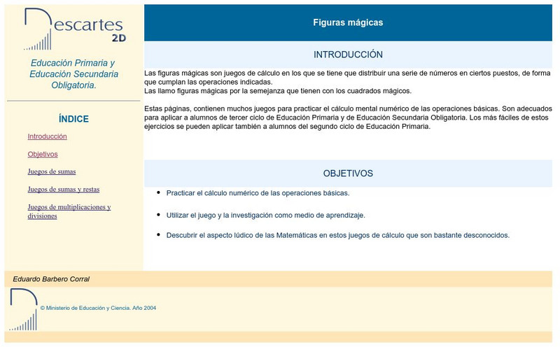 Ministerio De Educacion Y Ciencia: Figuras Magicas Activity Ministerio De Educacion Y Ciencia: Figuras Magicas Activity