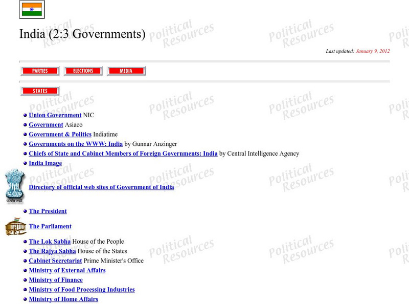 Political Resources: India Government Website Political Resources: India Government Website