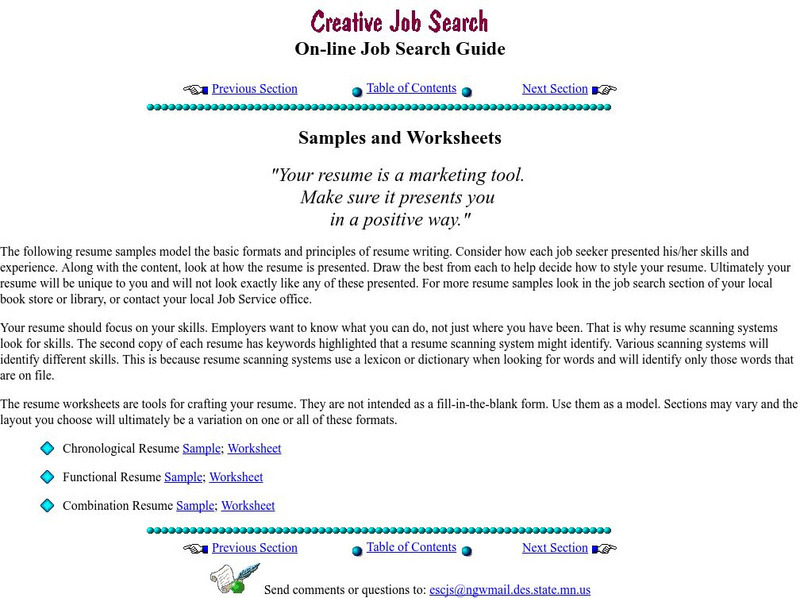 Amby: Resume Samples & Resume Worksheets Article Amby: Resume Samples & Resume Worksheets Article