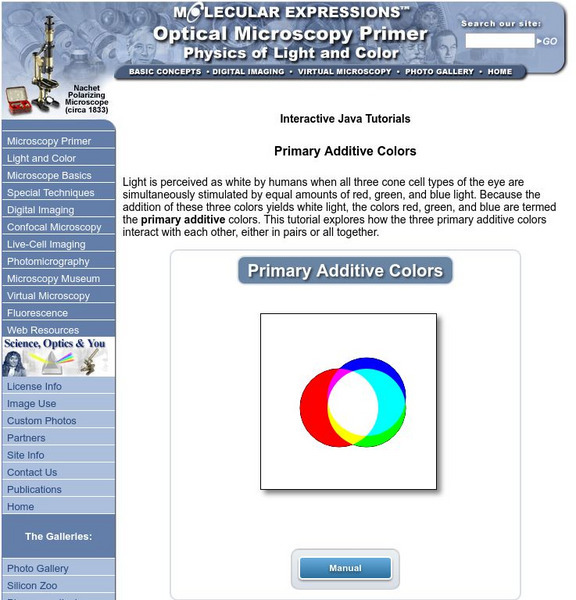 Florida State University: Molecular Expressions: Primary Additive Colors Interactive Florida State University: Molecular Expressions: Primary Additive Colors Interactive