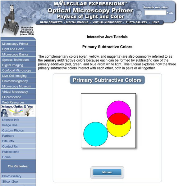 Florida State University: Molecular Expressions: Primary Subtractive Colors Interactive Florida State University: Molecular Expressions: Primary Subtractive Colors Interactive