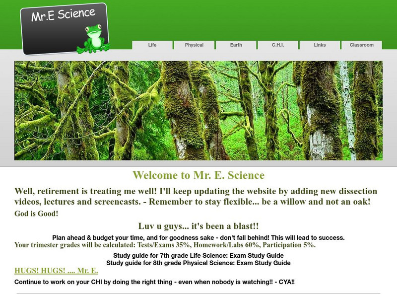 Mr. E Science: Physical Science: Chapter 8 Sound Instructional Video Mr. E Science: Physical Science: Chapter 8 Sound Instructional Video