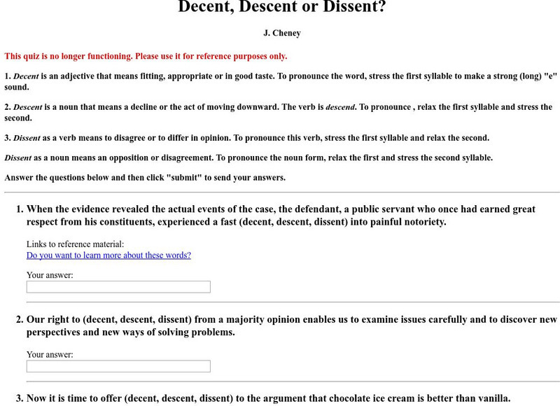 Santa Monica College: Decent, Descent, or Dissent? Handout